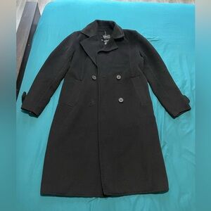 Ever New Petite smart midi coat in black